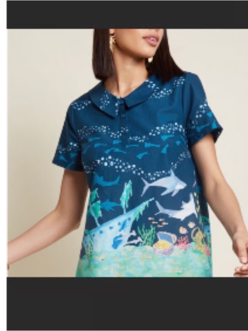 ModCloth Ocean Top - Picture 2 of 7